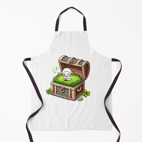 Item preview, A sheep, sitting on the treasure chest with a saddened expression designed and sold by perfect-radius.