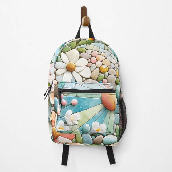 Item preview, Sunrise Garden Mosaic - Pastel Floral Serenity Art designed and sold by FarBeyound.