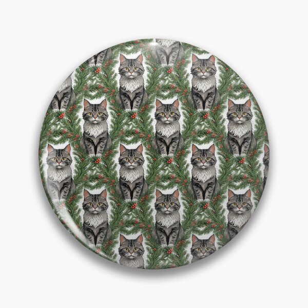 Item preview, Cute Maine Cat With Pine Pattern designed and sold by taiche.