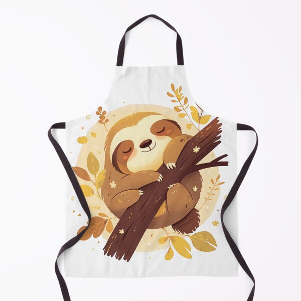 Item preview, Cute sloth relaxing on tree designed and sold by JoyfulNat.