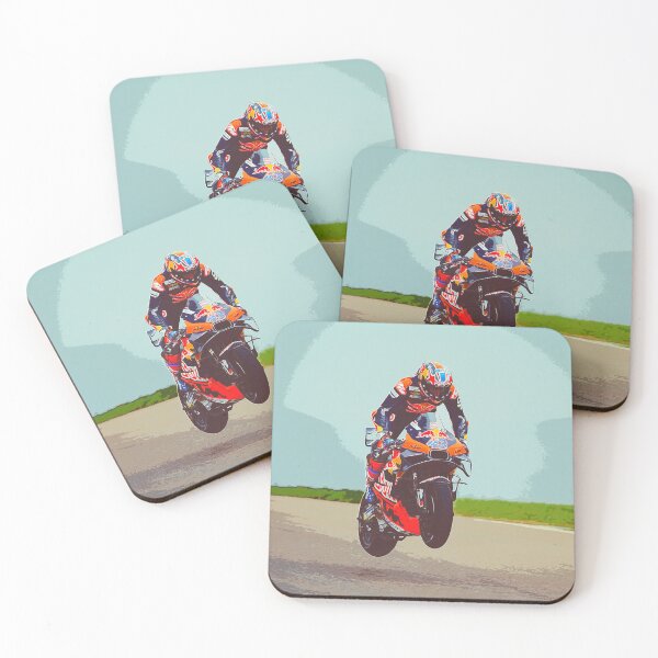 Item preview, Jack Miller flying through the air on his 2024 MotoGP motorcycle watercolor designed and sold by Rodissimus1984.