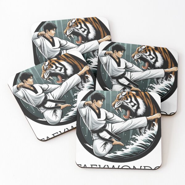 Item preview, A Man In A Taekwondo Outfit Kicking designed and sold by sebph.