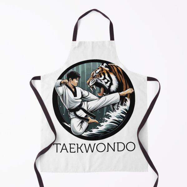 Item preview, A Man In A Taekwondo Outfit Kicking designed and sold by sebph.