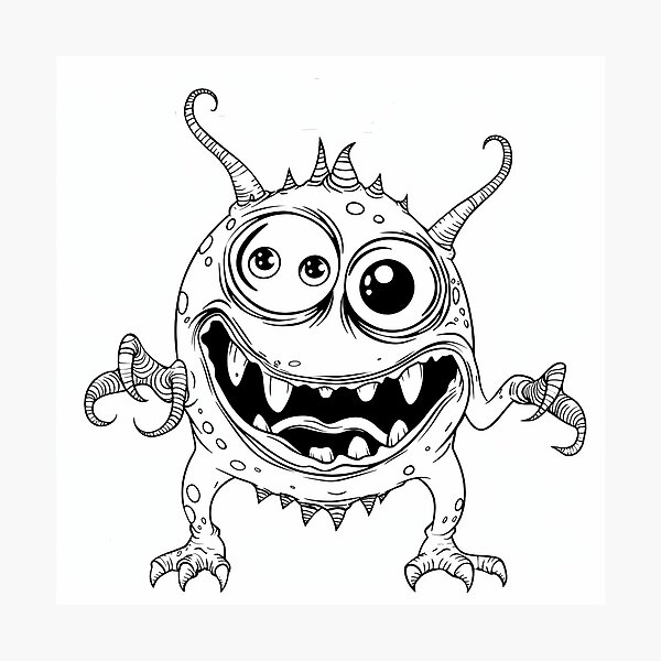 Artikelvorschau, Lustige fröhliche Monster-Sammlung entworfen und verkauft von Oksana Suprun.