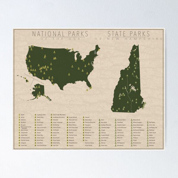 Item preview, US National Parks - New Hampshire designed and sold by FinlayMcNevin.