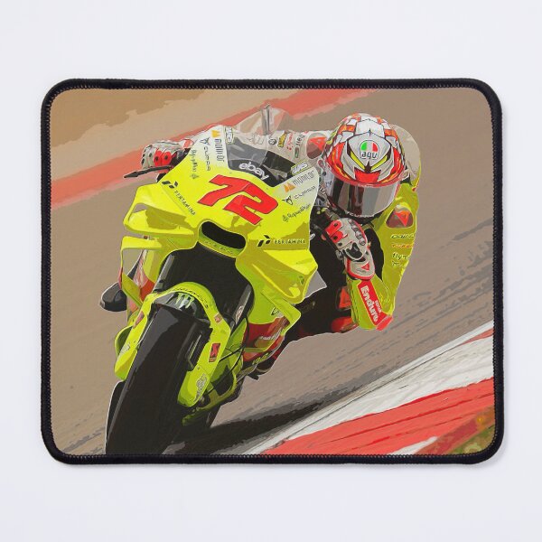 Item preview, Marco Bezzecchi racing through the corners on his 2024 MotoGP motorcycle watercolor designed and sold by Rodissimus1984.