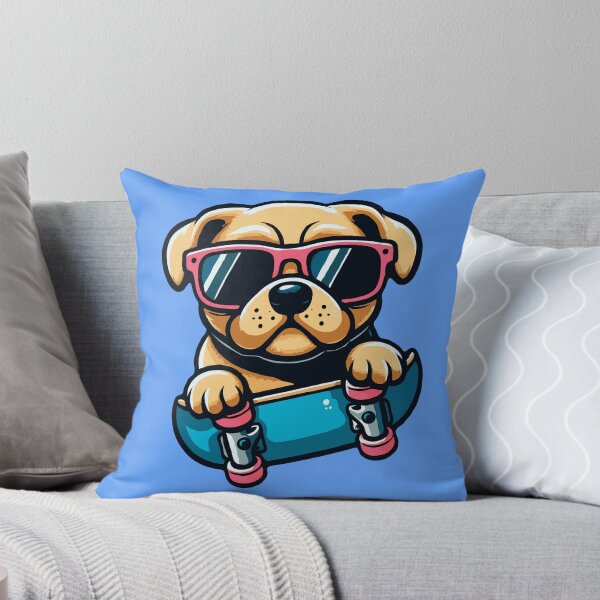 Item preview, Cool Skateboarder Pug Dog designed and sold by McThingummy.