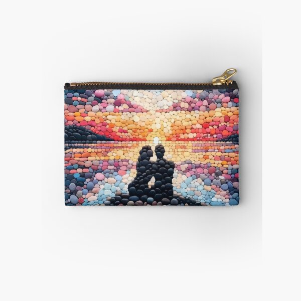 Item preview, Pebble Path to Sunset - Zen Stones Mosaic Art designed and sold by FarBeyound.