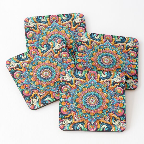 Item preview, Symmetrical Psychedelic Mandala Trippy designed and sold by MezkalArts.