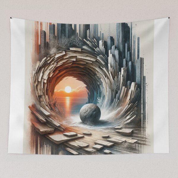 Item preview, A round rock going through the tunnel designed and sold by Mari67-Ink.