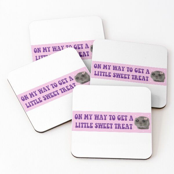 Item preview, On My Way to get a Little Sweet Treat sad hamster bumper designed and sold by fanky-bumper.
