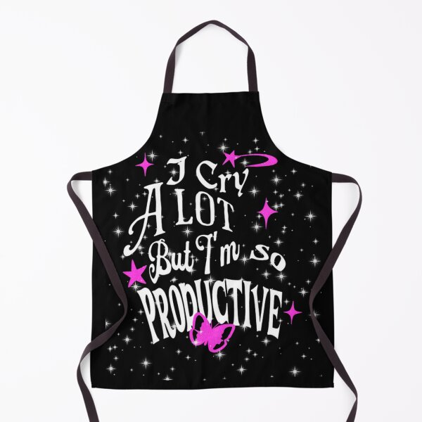 Item preview, I Cry a Lot But I'm So Productive Funny Sarcastic T-Shirt designed and sold by BlueGoldArt.