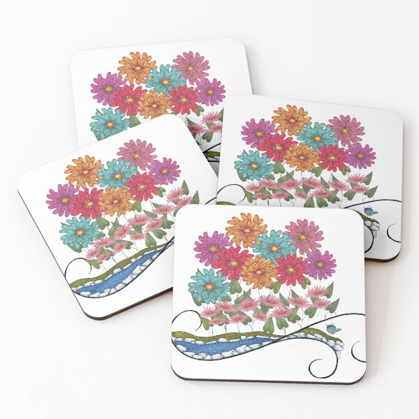 Item preview, Pink Daisies  designed and sold by Kelly Ryan Rhoades.