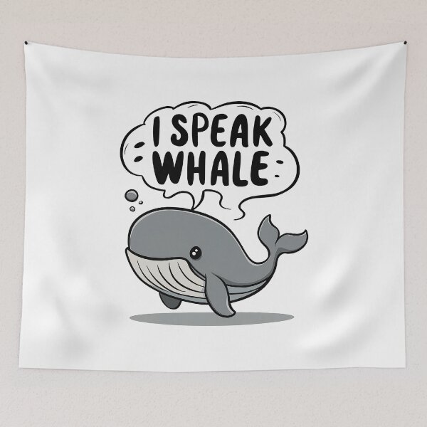 Item preview, "I Speak Whale" Cute whale Lover protect our ocean ocean day T-Shirt designed and sold by MAPDDesigns.