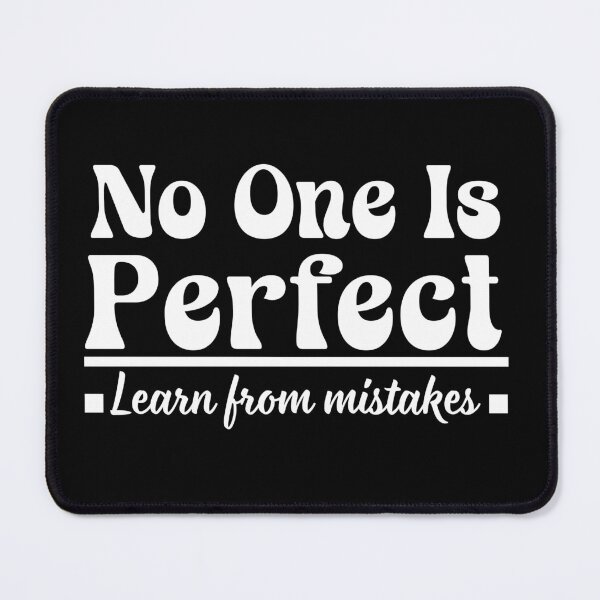 Item preview, No One Is Perfect - Learn From Mistakes Retro Groovy Design ( Dark Colors) designed and sold by Raise2Shine.
