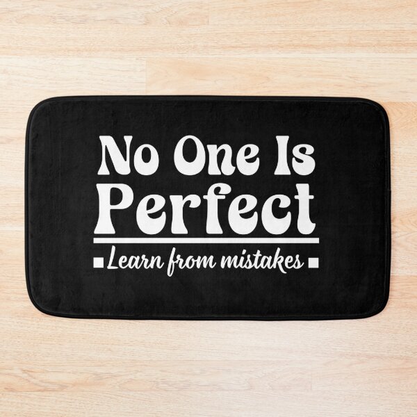 Item preview, No One Is Perfect - Learn From Mistakes Retro Groovy Design ( Dark Colors) designed and sold by Raise2Shine.