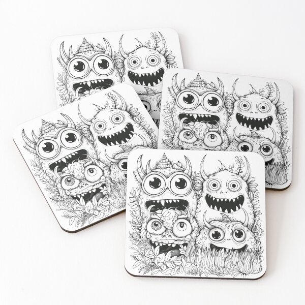 Item preview,   Funny Happy Monsters Collection designed and sold by Oksana Suprun.