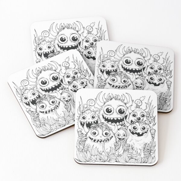 Item preview, Happy Funny Monsters Collection designed and sold by Oksana Suprun.