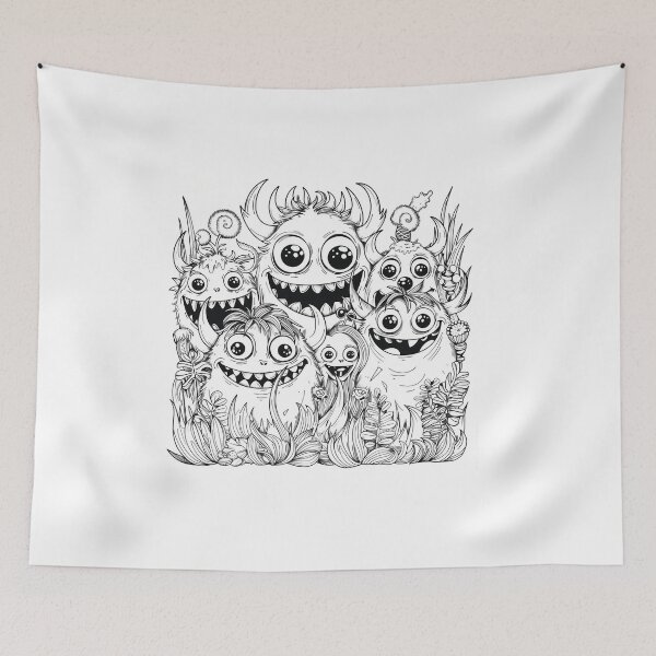 Item preview, Happy Funny Monsters Collection designed and sold by Oksana Suprun.
