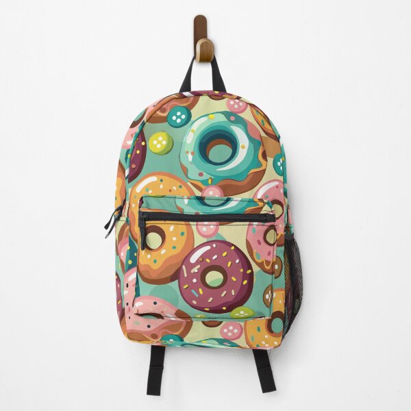 Item preview, Doughnuts Pattern Teal Orange Brown Pink designed and sold by Lelijo.