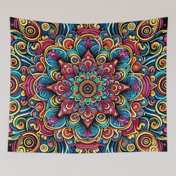 Item preview, Colorful Fractal Mandala designed and sold by MezkalArts.