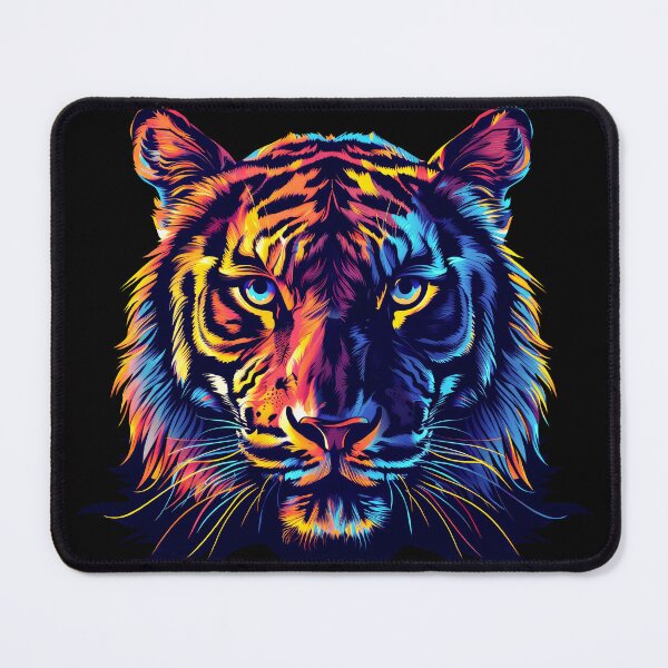 Item preview, Tiger head colorful Modern graphic design designed and sold by MagicColorPrint.