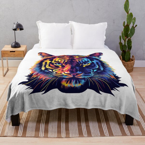 Item preview, Tiger head colorful Modern graphic design designed and sold by MagicColorPrint.