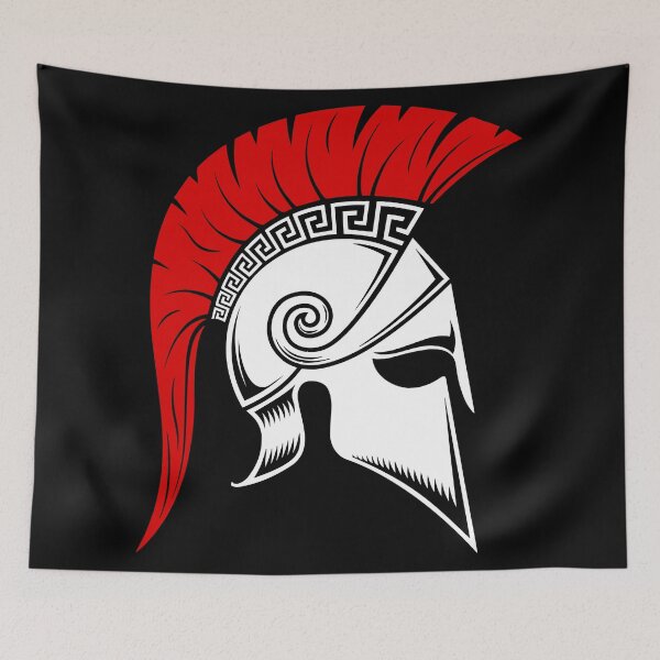 Item preview, Spartan Red Helmet designed and sold by Faissal Thomass.