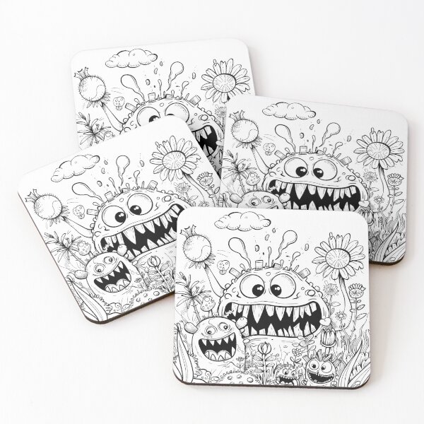 Item preview,  Happy Funny Monsters Collection designed and sold by Oksana Suprun.