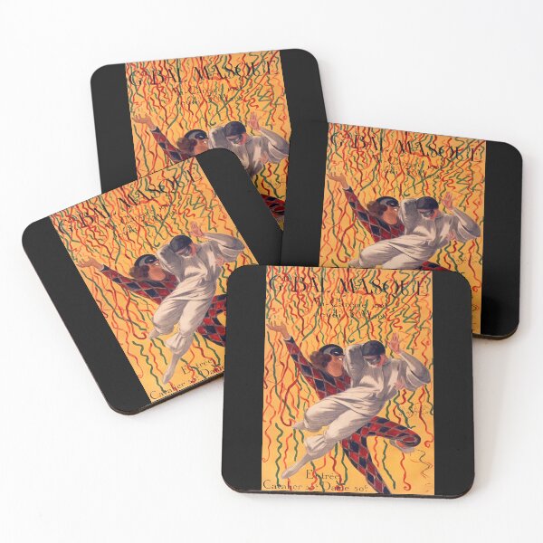 Item preview, Women In Grand Masked Ball 1921 Leonetto Cappiello designed and sold by RocketshipRetro.