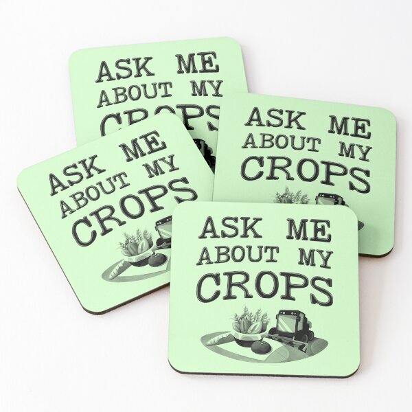 Item preview, Ask Me About My Crops - Farmer designed and sold by stressedrodent.