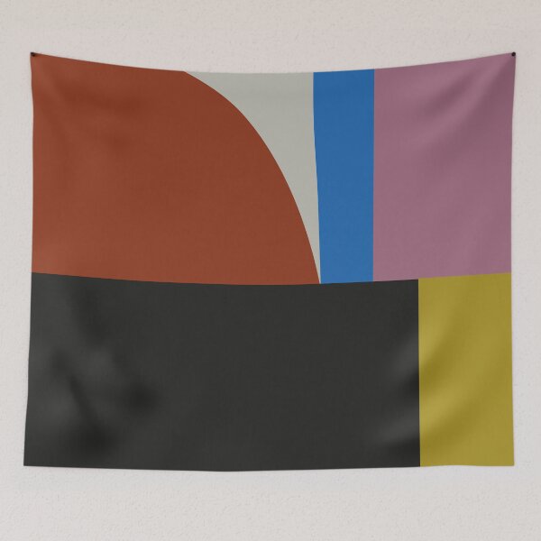 Item preview, Mid Century Modern Vintage Inspired Colorfield Geometric Abstract Poster designed and sold by pollylopsicle.