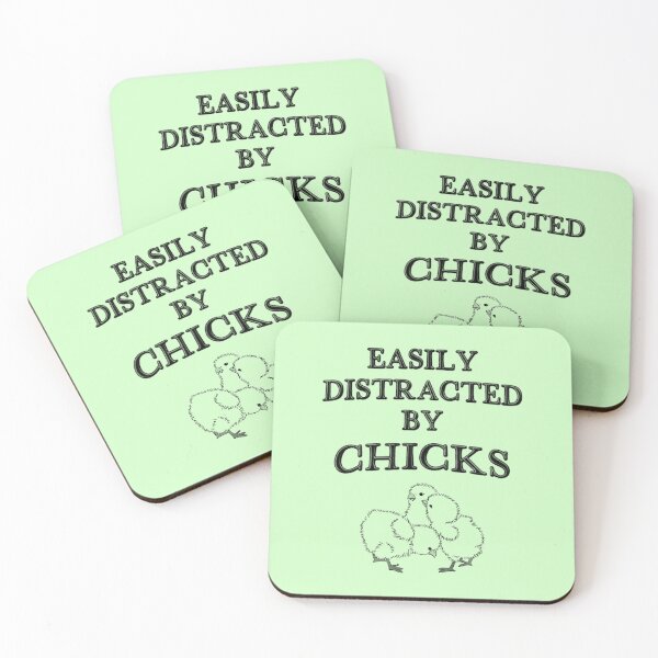 Item preview, Easily Distracted By Chicks - Farmer designed and sold by stressedrodent.