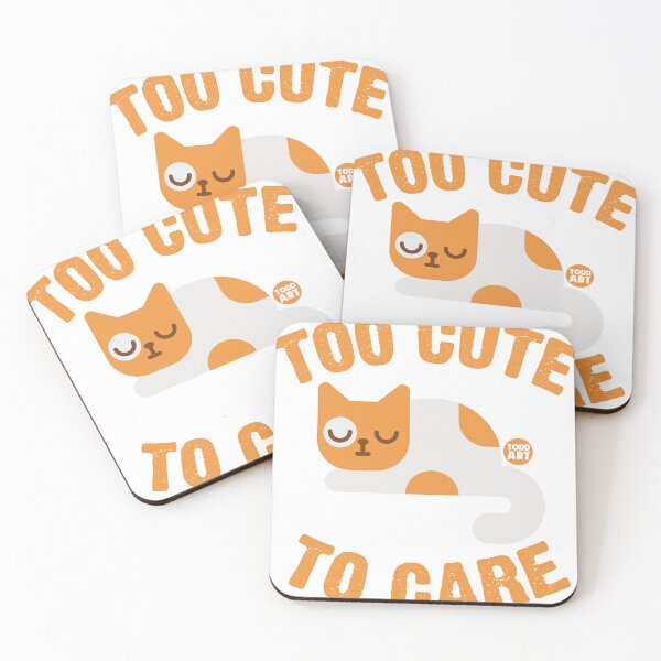 Item preview, TOO CUTE TO CARE CAT designed and sold by TODD GOLDMAN.
