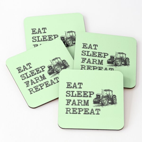 Item preview, Eat Sleep Farm Repeat - Farmer designed and sold by stressedrodent.