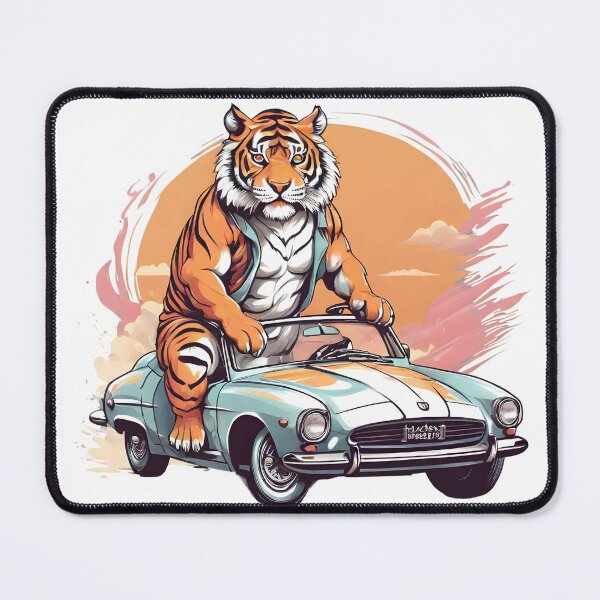 Item preview, tiger driving a car designed and sold by misbahsiro.