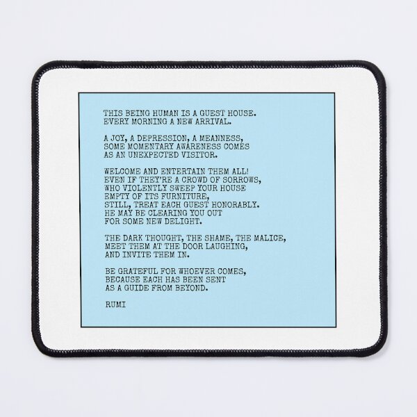 Item preview, Poema Rumi - La casa de huéspedes designed and sold by Inspirationmotivation.