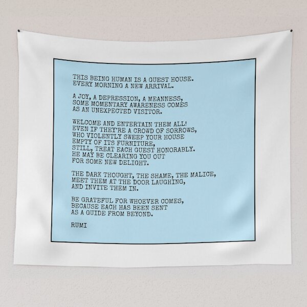 Item preview, Rumi Poem - The guest house designed and sold by Inspirationmotivation.