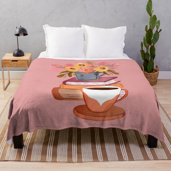 Item preview, Cute Watercolor Books Flowers and Coffee Cup designed and sold by FarmOfCuties.