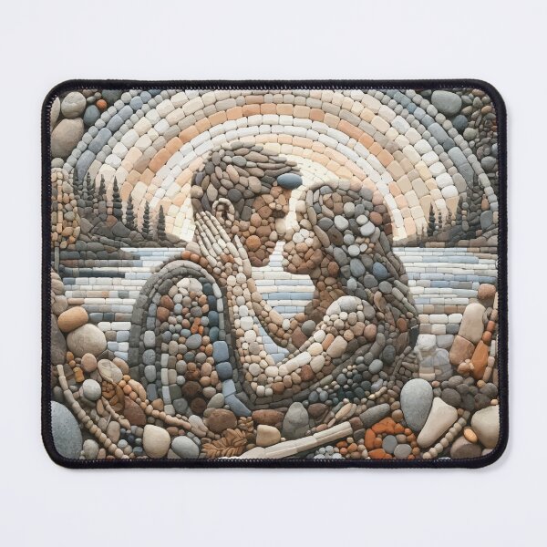 Item preview, Pebble Meditation - Serene Stone Contemplation Art designed and sold by FarBeyound.