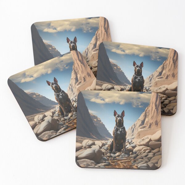 Item preview, Dog in the stony desert designed and sold by Woof-WoofSK.