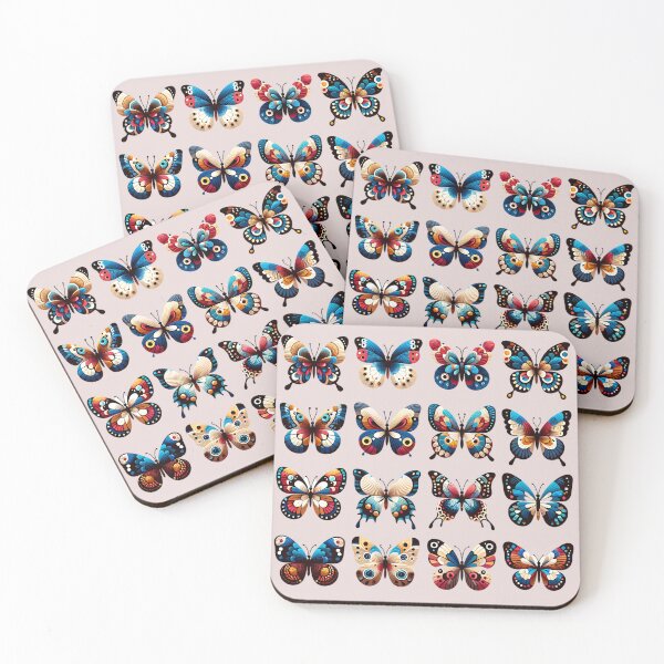 Item preview, Butterfly sticker set art designed and sold by Sukree.m.