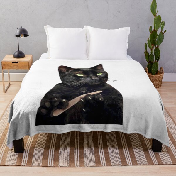 Item preview, Black cat doing nails designed and sold by Josinta.