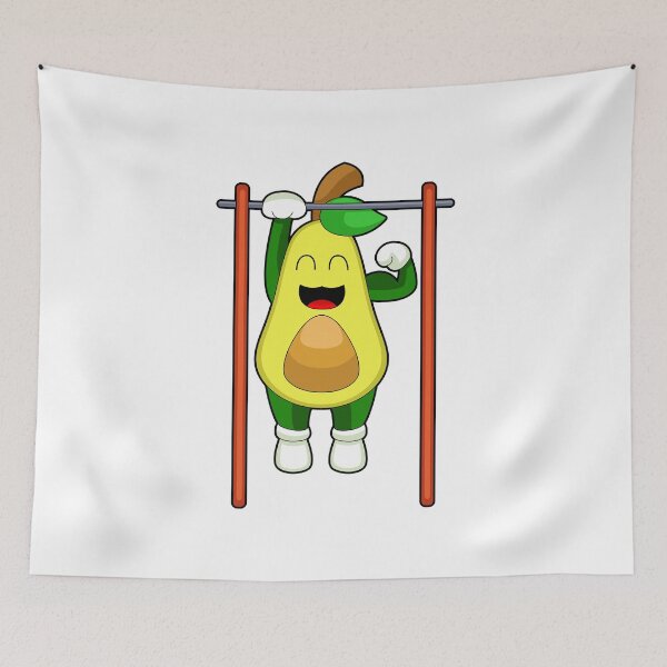 Item preview, Avocado Bodybuilder Pull ups Bodybuilding designed and sold by Snabdesign84.