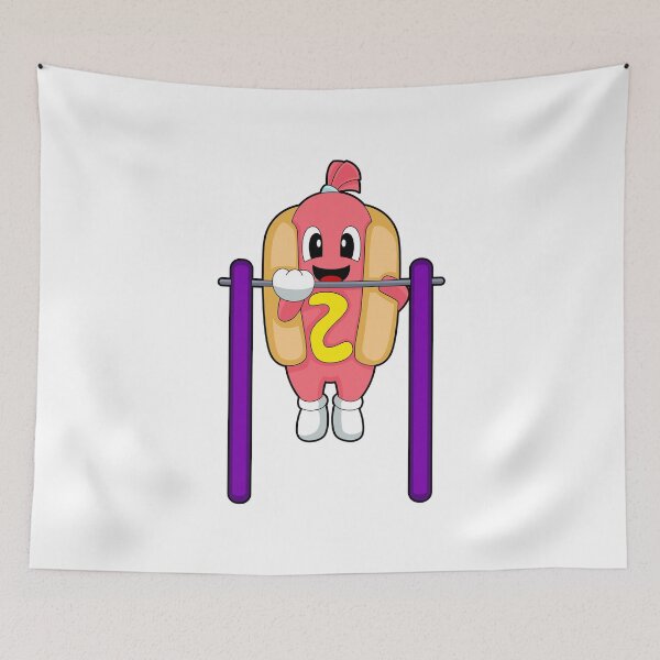 Item preview, Hot dog Bodybuilder Pull ups Bodybuilding designed and sold by Snabdesign84.
