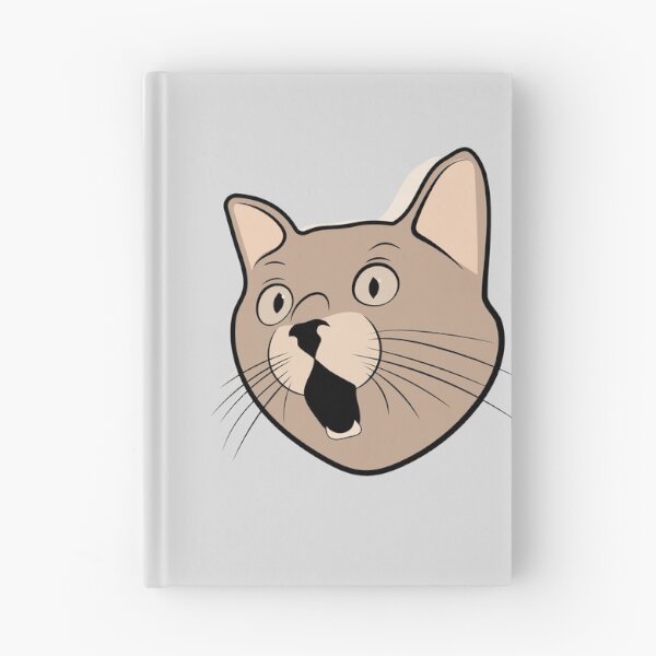 Item preview, Drawing a funny cat head stickers designed and sold by mando24895.