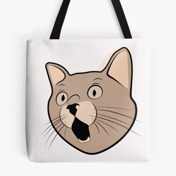 Item preview, Drawing a funny cat head stickers designed and sold by mando24895.
