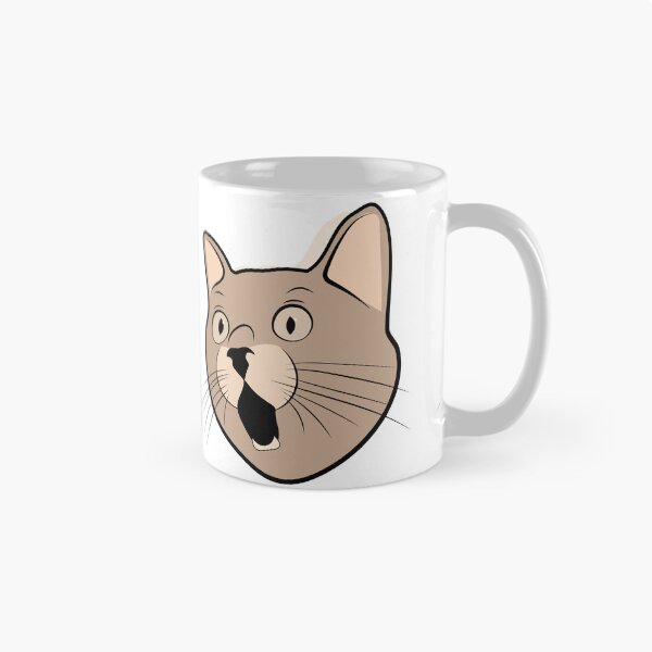 Item preview, Drawing a funny cat head stickers designed and sold by mando24895.