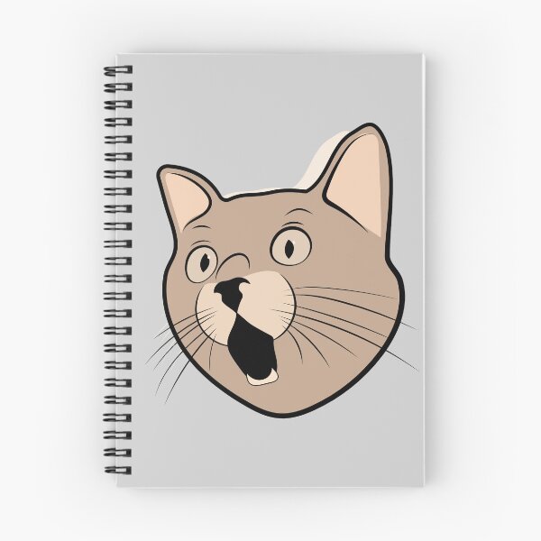 Item preview, Drawing a funny cat head stickers designed and sold by mando24895.