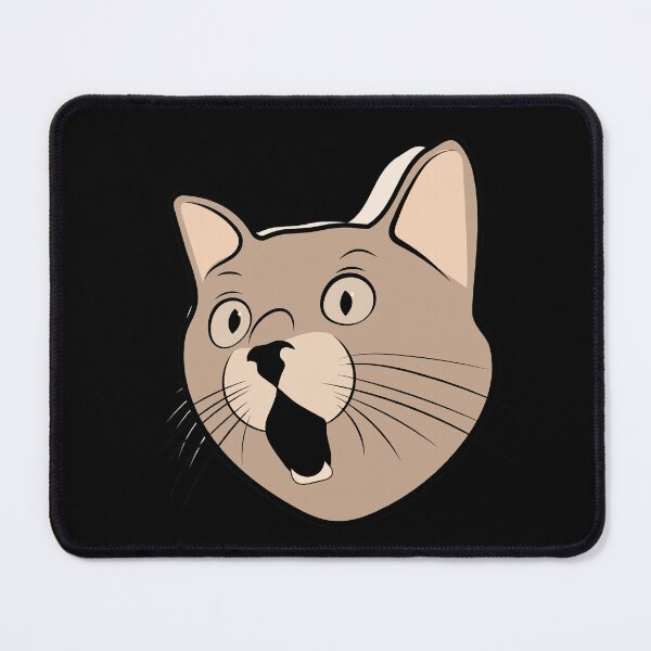 Item preview, Drawing a funny cat head stickers designed and sold by mando24895.